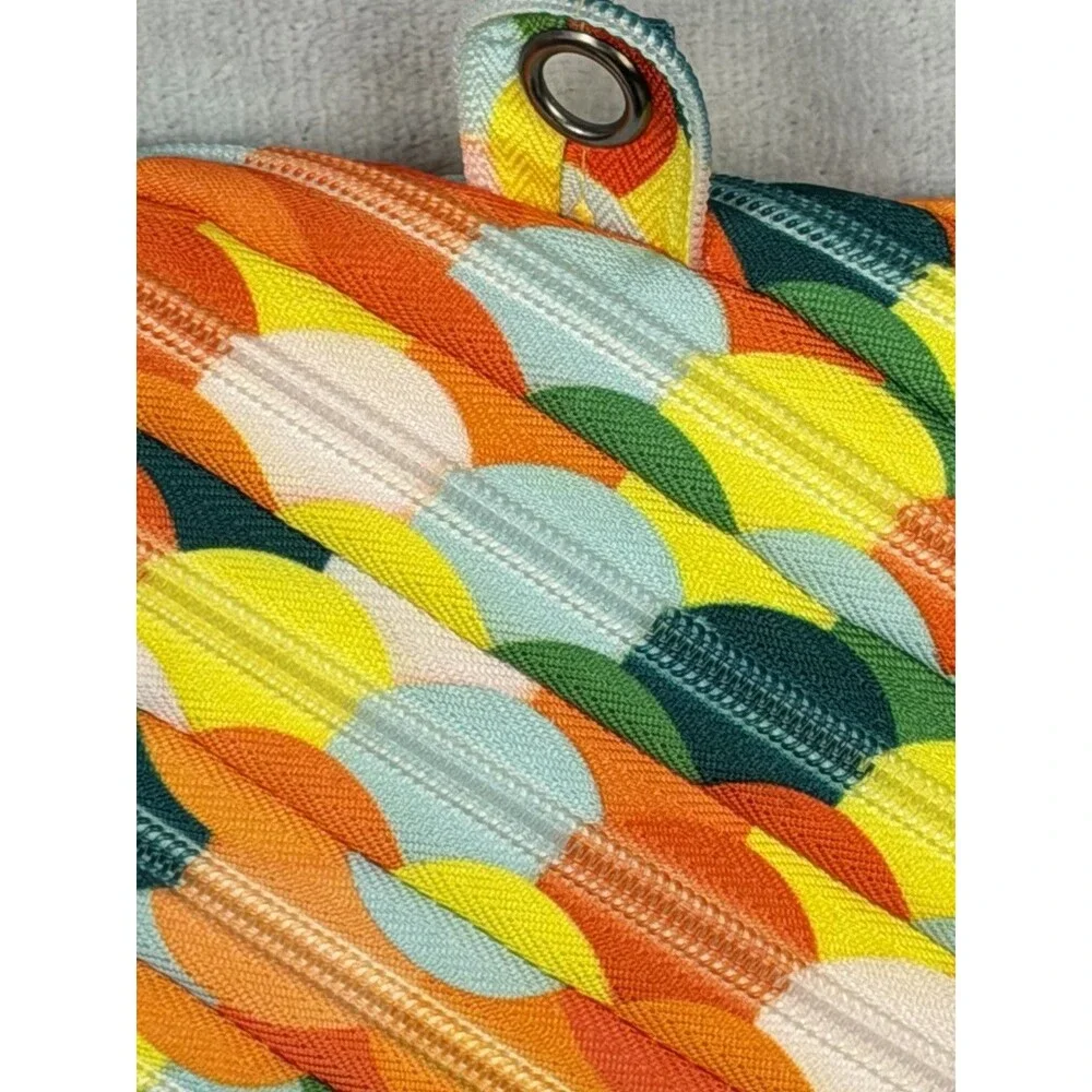 ZIP IT -VIBRANT COLORS 3 RING BINDER PENCIL CASE POUCH Multicolor Colorz Case